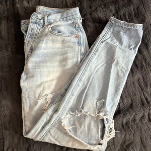 American Eagle hi-rise girlfriend jeans size 0 long